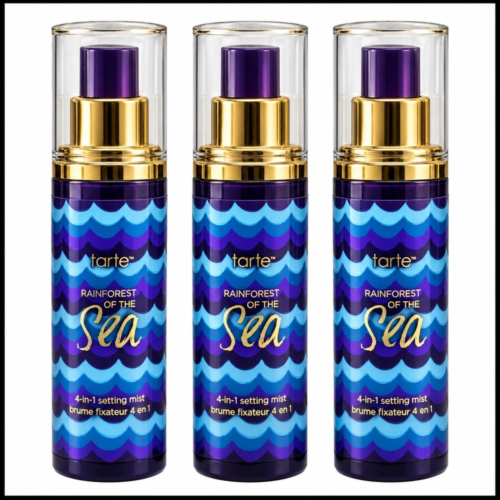 Tarte Rainforest of the Sea 4-in-1 Setting Mist 30ml Travel Size Lot of 3